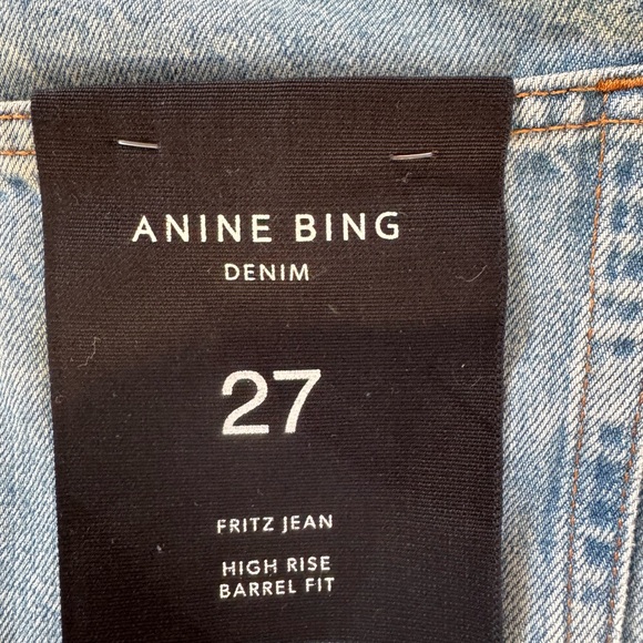 Anine Bing Fritz Jeans Baltic Blue NWT 27 - Picture 9 of 9